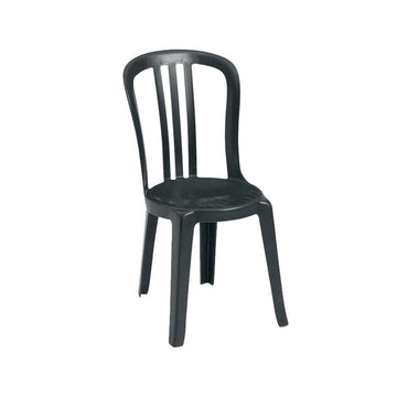 Miami Bistro Sidechair - (4 pack) by Grosfillex – Resin, Black, Pack of 4, Model US495017