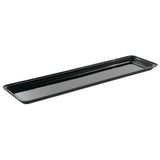 Serving Tray Black - 30" L x 8" W x 1" D by HUBERT – Plastic, Black, Model 688640167187