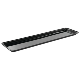 Serving Tray Black - 30" L x 8" W x 1" D by HUBERT – Plastic, Black, Model 688640167187