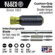 KLEIN TOOLS 4-Piece Driver Kit / Black / 1 Nut Drivers