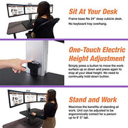 Victor Triple Monitor / Black W/Aluminum / Modern Monitor Stands