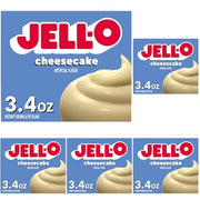 Jell-O CHEESECAKE / 3.4 Ounce (Pack of 5) / White Pudding Mixes