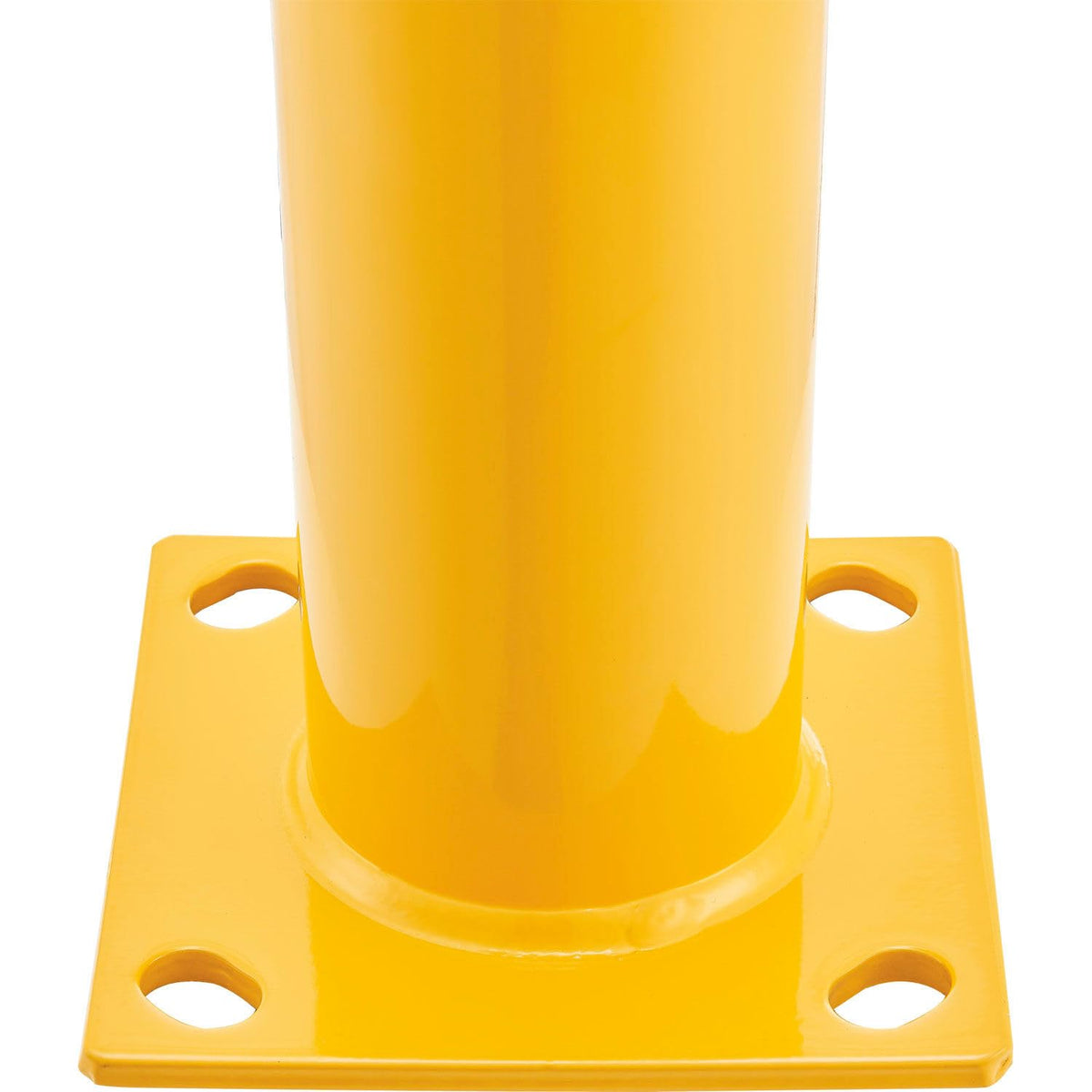 Steel Bollard w/Chain Slots & Removable Cap by Global Industrial – Steel, Yellow, Model 670585