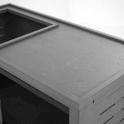 Grey Reptile Lounge by Bison Pets – Glass, Grey
