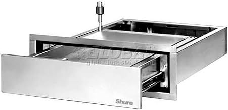 Security Drawer w/Full-Length Deal Tray by Shuresafe – Stainless Steel, Gray, Model SPT150