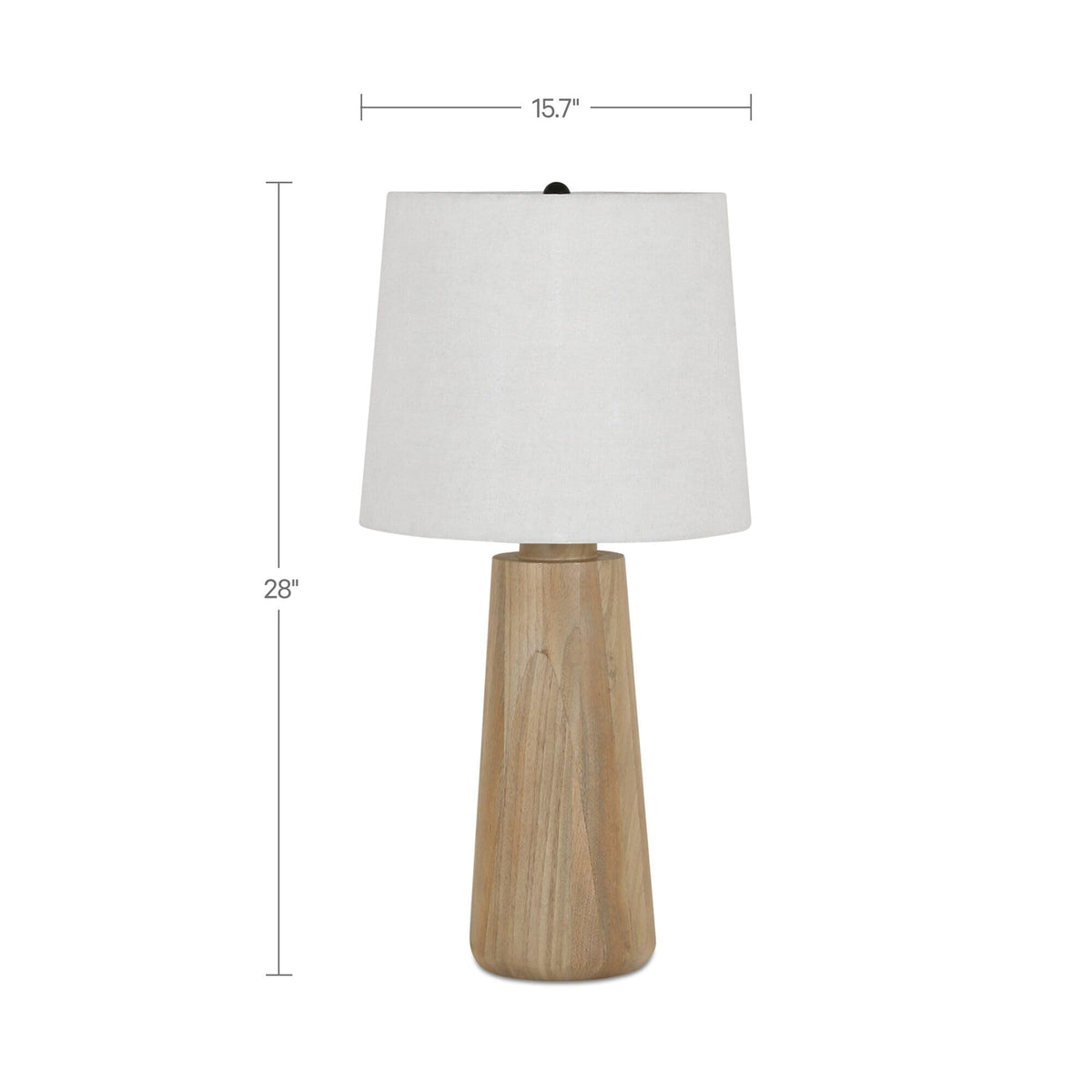 Ivy Table Lamp by Moe's Home Collection – Mango Wood, Natural, Model GK-1148-24-NA