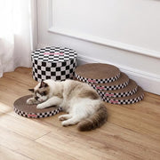 THE LICKER STORE Checker Black/White / 12" / Modern;Mid-Century;Classic;Transitional;Traditional;Cottage;Casual Scratching Pads