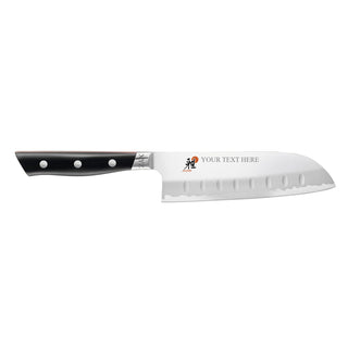 400FC - Evolution 5.5-inch Santoku Knife by MIYABI – 5.5" Engraved, Silver