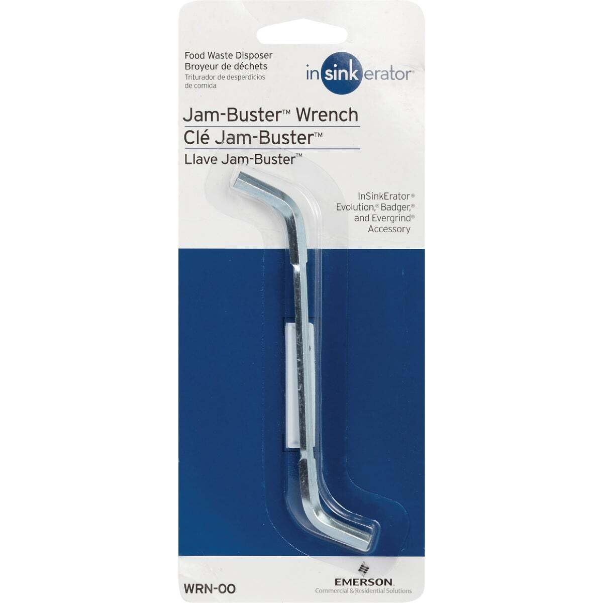 WRN-00 Jam-Buster Wrench by InSinkErator – Metal, Color, Model WRN-OO