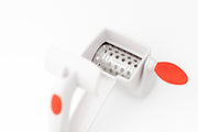 SGT Rotary Dual Grater by Cuisipro – Medium, Stainless Steel, White, Model 1612