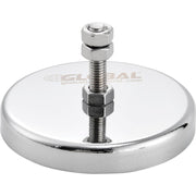 Ceramic Mount-It Magnet w/Attached Screw & Nuts by Global Industrial – Magnet & Steel, Silver, Model 320762