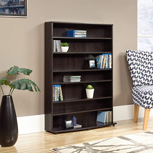 Sauder Cinnamon Cherry / L:32.44" x W:9.41" x H:45.35 / Tower Media Storage