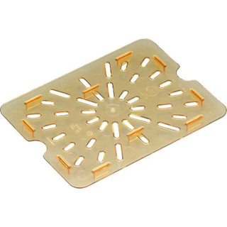 10HPD150 Amber High Heat Drain Shelf for Full Size Food Pan by Cambro – Large, Polycarbonate, Model AHT36001