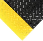 Notrax Antifatigue Mat, 8 ft. L x 2 ft. W, 1/2" Thickness, Closed Cell PVC Foam, Diamond Plate - 1 Each