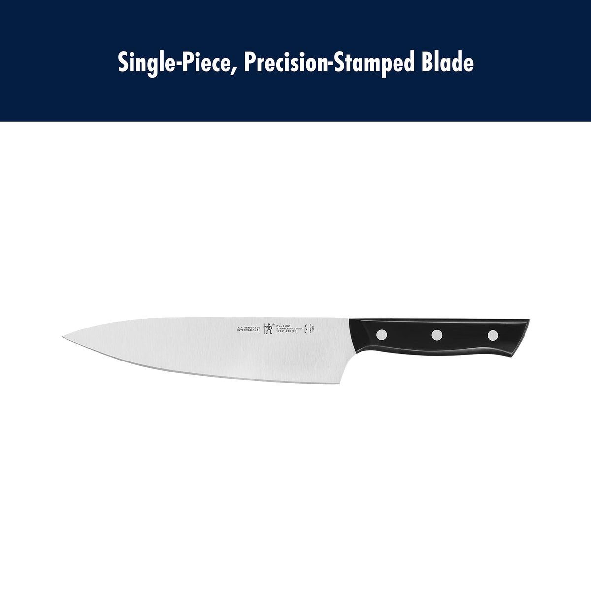 Dynamic Razor-Sharp 7-Piece Knife Set by HENCKELS – 7-pc, Stainless Steel, Brown, Pack of 7, Model 1025353