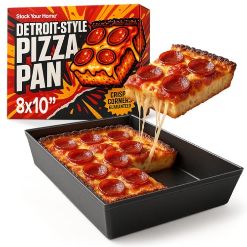 Stock Your Home 10x8 inches / Black / Casual Pizza Pans & Stones