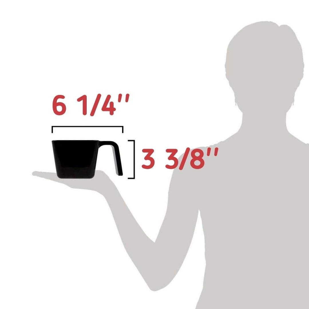 Carlisle 20 Oz. Black Polycarbonate Portion Cup by Carlisle FoodService Products – 20 Ounces, Polycarbonate (PC), Black, Model 49122-103