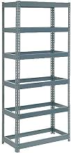 Global Industrial Extra Heavy Duty Shelving 36" W x 24" D x 96" H with 6 Shelves, No Deck, Gray