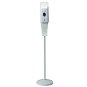 SAN ‘N’ SERV Touchless Hand Sanitizer Floor Dispenser by Service Ideas – Plastic, White, Model ADISPWSTD