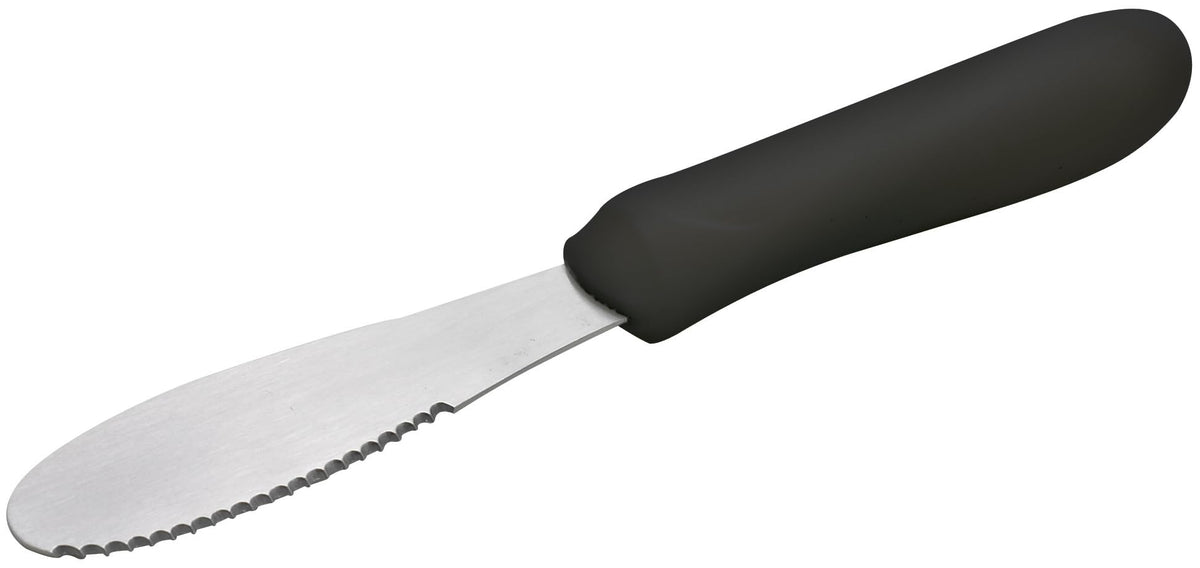 3 5/8" x 1 1/4" Black Blade Plastic Sandwich Spreader by Winco – Standard, Metal, Model TKP-31