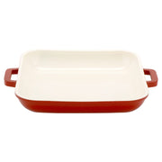GET 0.31 Quart / Square / Red / White Dutch Ovens