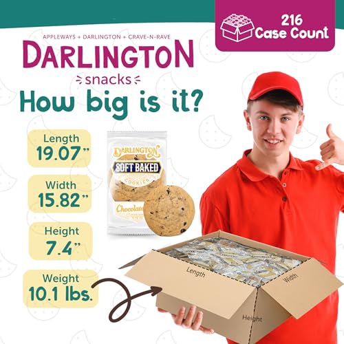 Darlington Snacks Chocolate Chip (Original) / 0.75 Ounce (Pack of 216) / brown Chocolate Chip