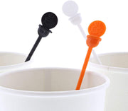 Paper Stix To Go Black Beverage Plug and Stirrer 200/Pack by Royal – Paper, Black, Model STRNPLUG-BK