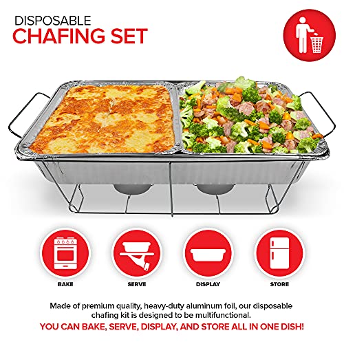 Stock Your Home Pans / Silver / 10.0 inches Chafing Dishes