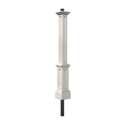 Signature Lamp Post with Post Mount by Mayne – 89 in, Plastic, White, Model 5835-W