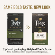 Peet's Coffee Big Bang / 10 Count (Pack of 5) / 5 Single-Serve Capsules & Pods