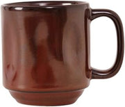 Tuxton GAR-150 Vitrified China Artisan Yukon Mug, 12 oz, Red Rock (Pack of 24),