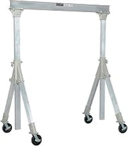 Global Industrial Adjustable Height Aluminum Gantry Crane, Portable