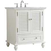 Elegant Decor 30" - Single / White / Contemporary Bathroom Vanities