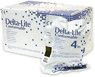 BSN Medical 7345823 Delta Lite Plus Fiberglass Cast Tape, 5" x 4 Yard Size, Dark Blue, Pack of 10
