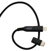 MobileSpec 6 Foot Multi-Use Charge and Sync Cable by Mobile Spec – Black, Model MBS06552