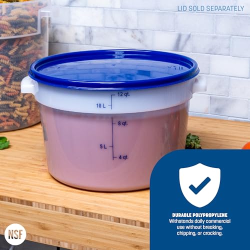 Carlisle FoodService Products 12 Quart (Pack of 6) / 1 / White Storage & Transport