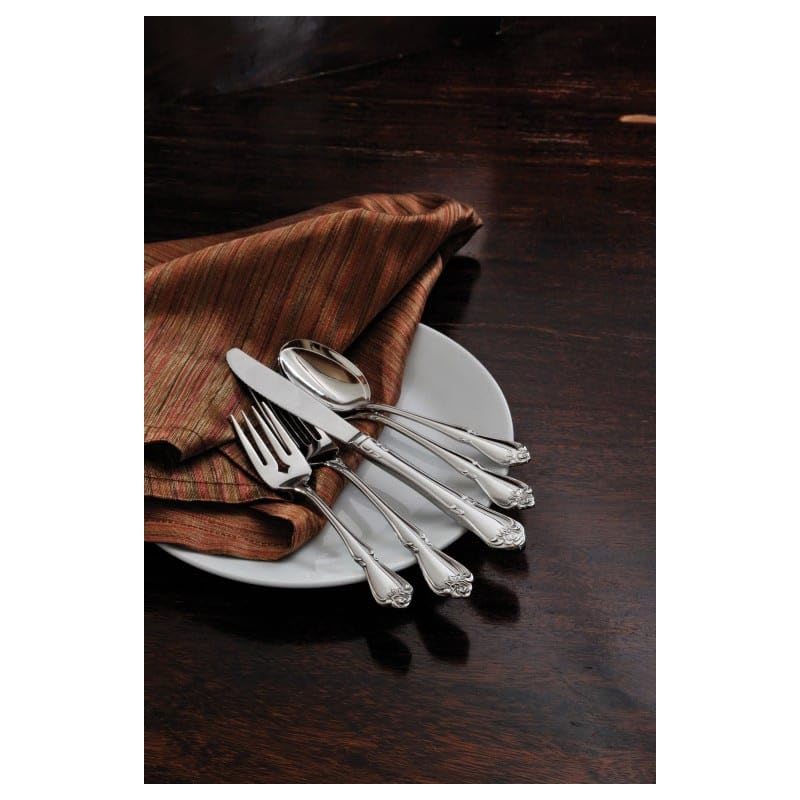 Arbor Rose S/S 7-3/8" Dinner Fork by Oneida – 7-3/8", Stainless Steel, Silver, Pack of 12, Model 2552FRSF