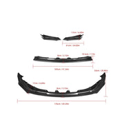 Real Dry Carbon Fiber Front Diffuser Bumper Lip Splitter Compatible For BMW M3 M4 G80 G81 G82 G83 CSL/CS/GT4/V/MP Style 2021-IN(GT4 Style) by JJKSKV – Model weiyangyu MALL