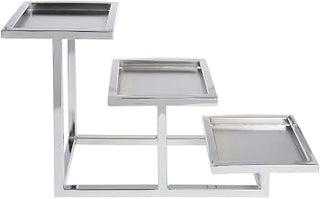 HUBERT 3-Tier Chrome Holder for 5" Cube