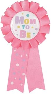 Unique Party Pink Mom to Be Baby Shower Award Ribbon