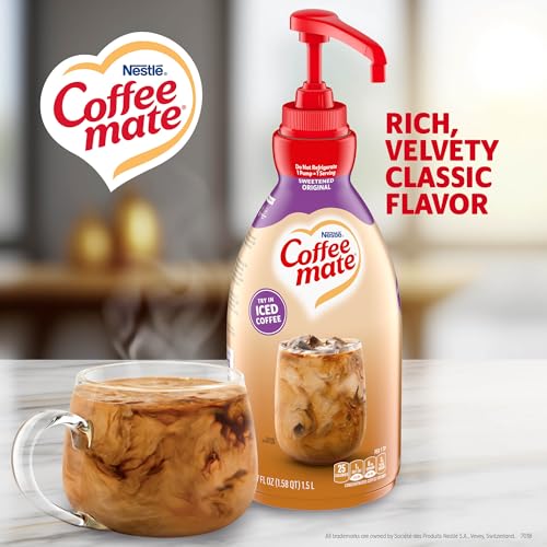 Coffee Mate Pumpkin Spice, Sweetened Original / 50.7 Fl Oz (Pack of 2) / 2 Plant-Based Coffee Creamers