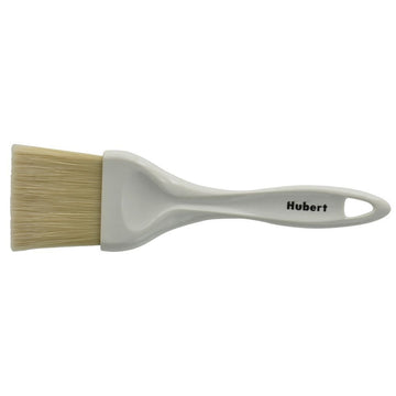 Boar Bristle Pastry Brush with White ABS Plastic Handle - 9"L x 2"W by HUBERT – Boar Hair, Natural, Model PBP-02-HUB