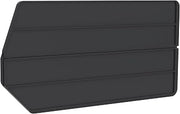 Akro-Mils 40265 Plastic Length Dividers for AkroBins Stackable Storage Bins Model 30265, Custom Storage Inserts for Tools, Crafts & Supplies, 6-Pack, Black