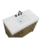 Elegant Kitchen and Bath 42" Single Bathroom Vanity in Chestnut Brown by Elegant Lighting – unspecified, Wood, Chestnut Brown, Model VF60642MCB