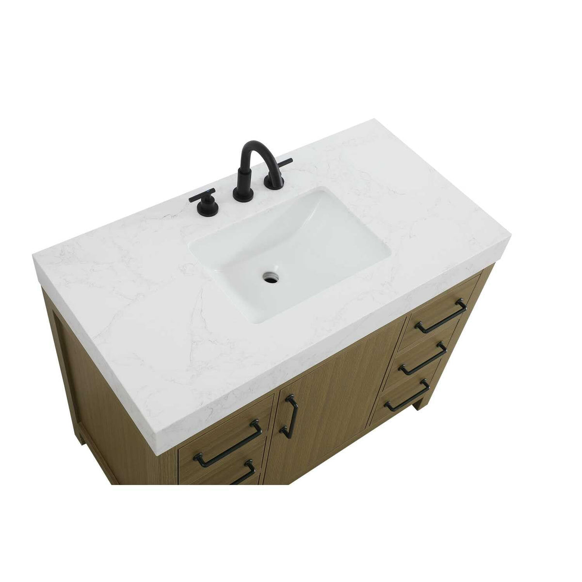 Elegant Kitchen and Bath 42" Single Bathroom Vanity in Chestnut Brown by Elegant Lighting – unspecified, Wood, Chestnut Brown, Model VF60642MCB