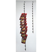 Hanging Potato Chip Rack with 12 Clips by HUBERT – Alloy Steel, Black, Model WCH0290