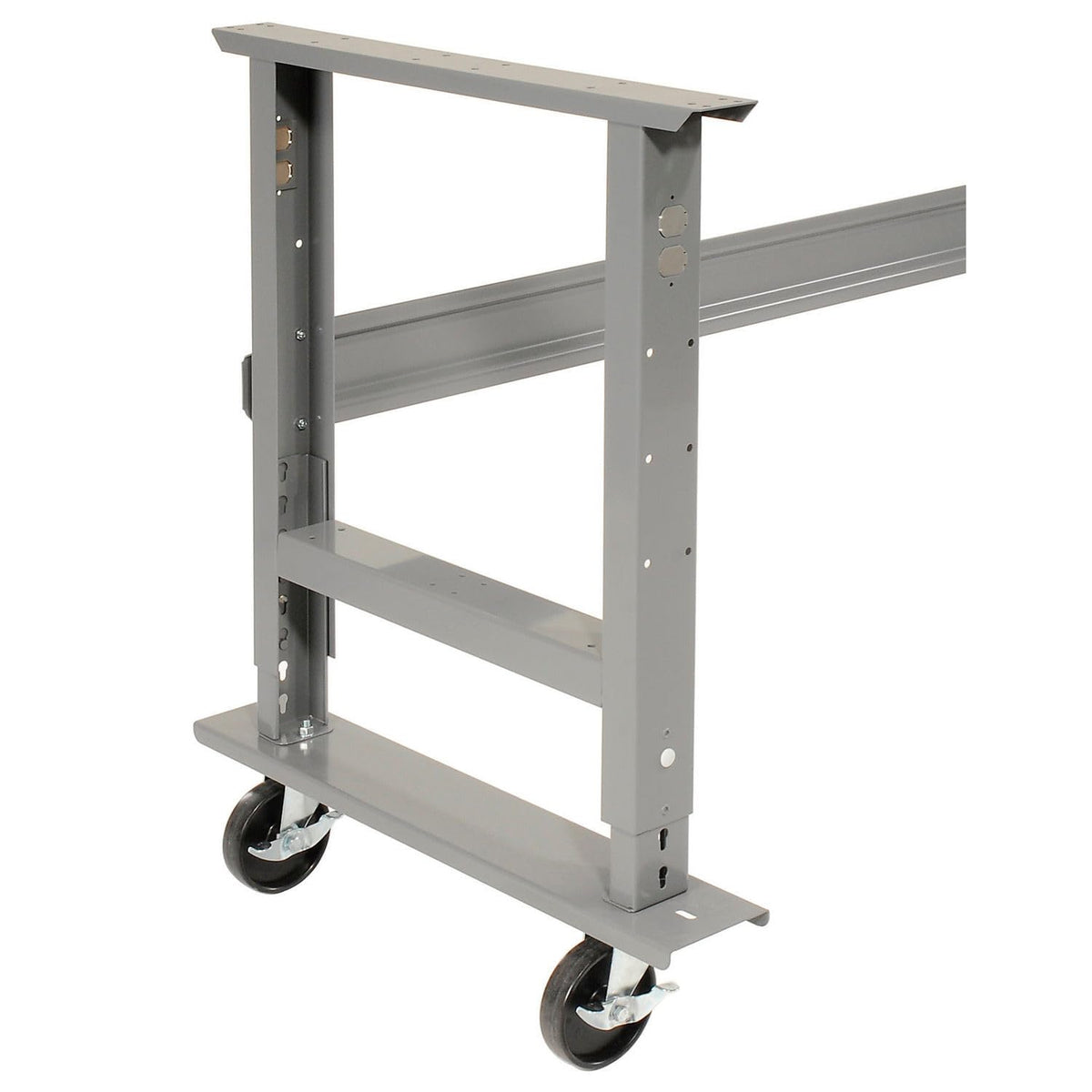 Adjustable Height Mobile Workbench by Global Industrial – 36"L x 96"W x 4"H, Steel, Gray, Model 183179A