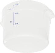 Carlisle FoodService Products 12 Quart (Pack of 1) / 6 / White Containers