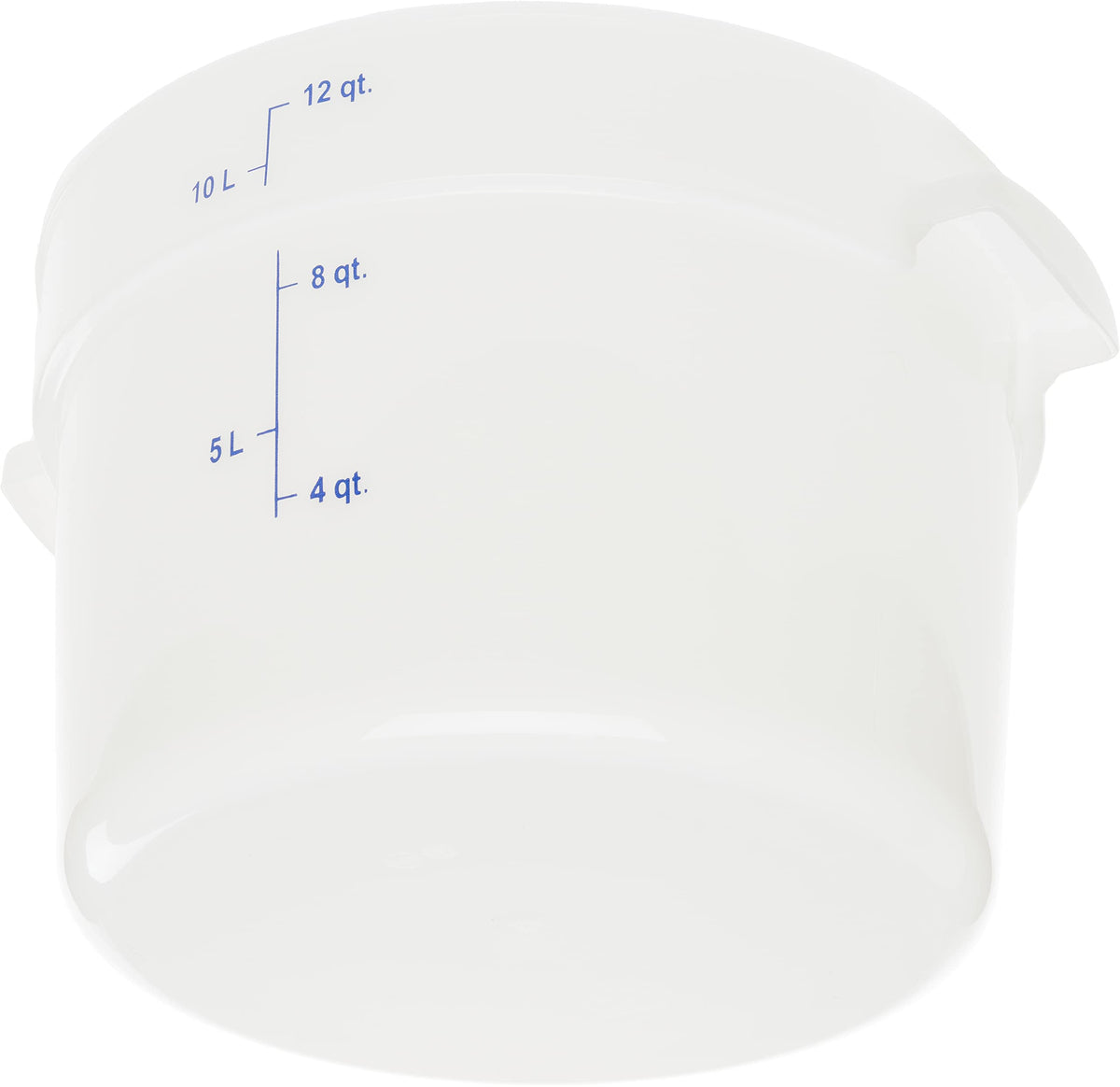 Carlisle FoodService Products 12 Quart (Pack of 1) / 6 / White Containers
