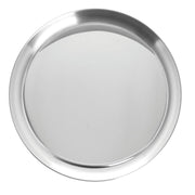 Round Serving Tray - 12" Dia by HUBERT – Large, Stainless Steel, Silver